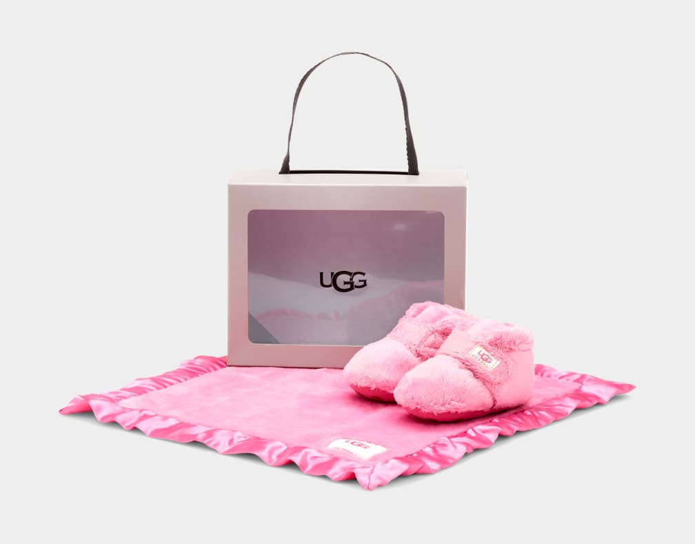 Pink Ugg Bixbeeie and Lovey Blanket Kids\' Boots | 582937-TUJ