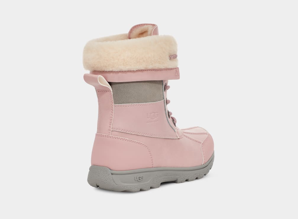 Pink Ugg Butte II CWR Kids' Boots | 396451-FXG