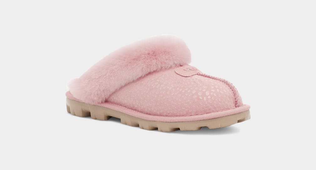 Pink Ugg Coquette Sparkle Spots Women Slippers | 594871-KDZ