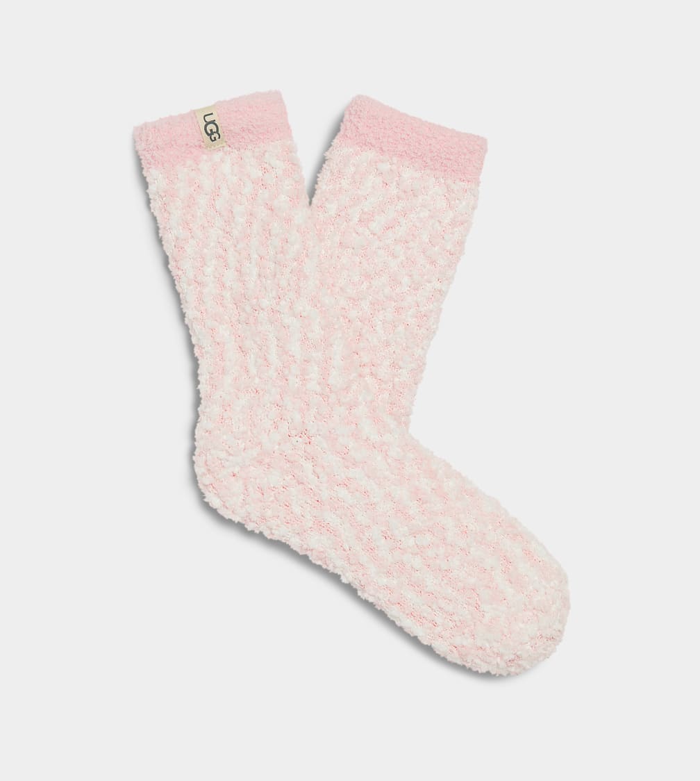 Pink Ugg Cozy Chenille Women Socks | 586973-SUW