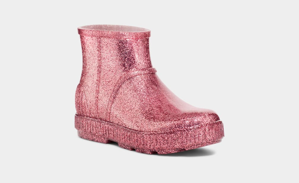 Pink Ugg Drizlita Glitter Kids' Boots | 341976-SPL