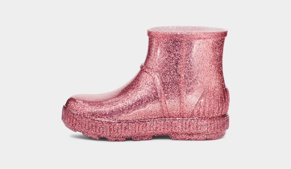 Pink Ugg Drizlita Glitter Kids' Boots | 341976-SPL