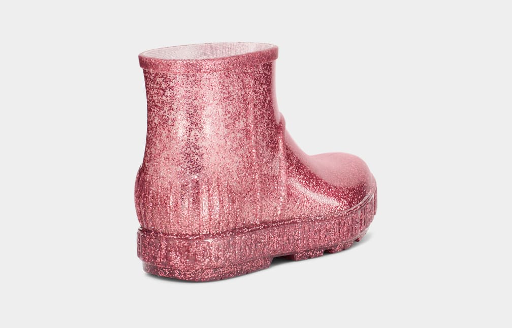 Pink Ugg Drizlita Glitter Kids' Boots | 341976-SPL