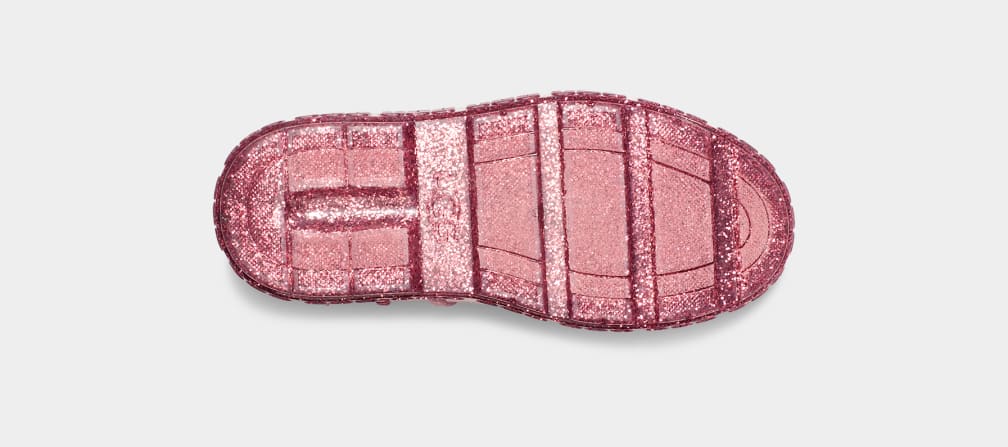 Pink Ugg Drizlita Glitter Kids' Boots | 341976-SPL