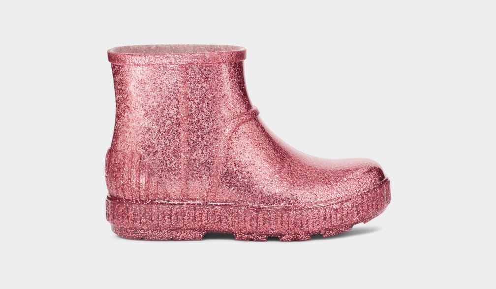 Pink Ugg Drizlita Glitter Kids\' Boots | 341976-SPL