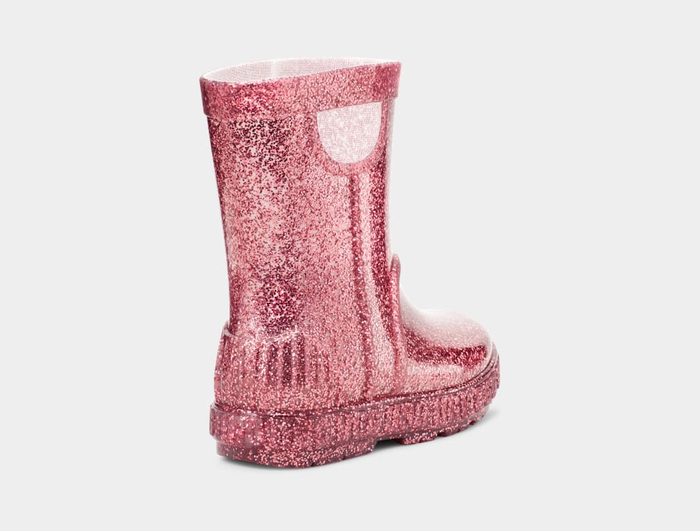 Pink Ugg Drizlita Glitter Kids' Boots | 509347-QZA