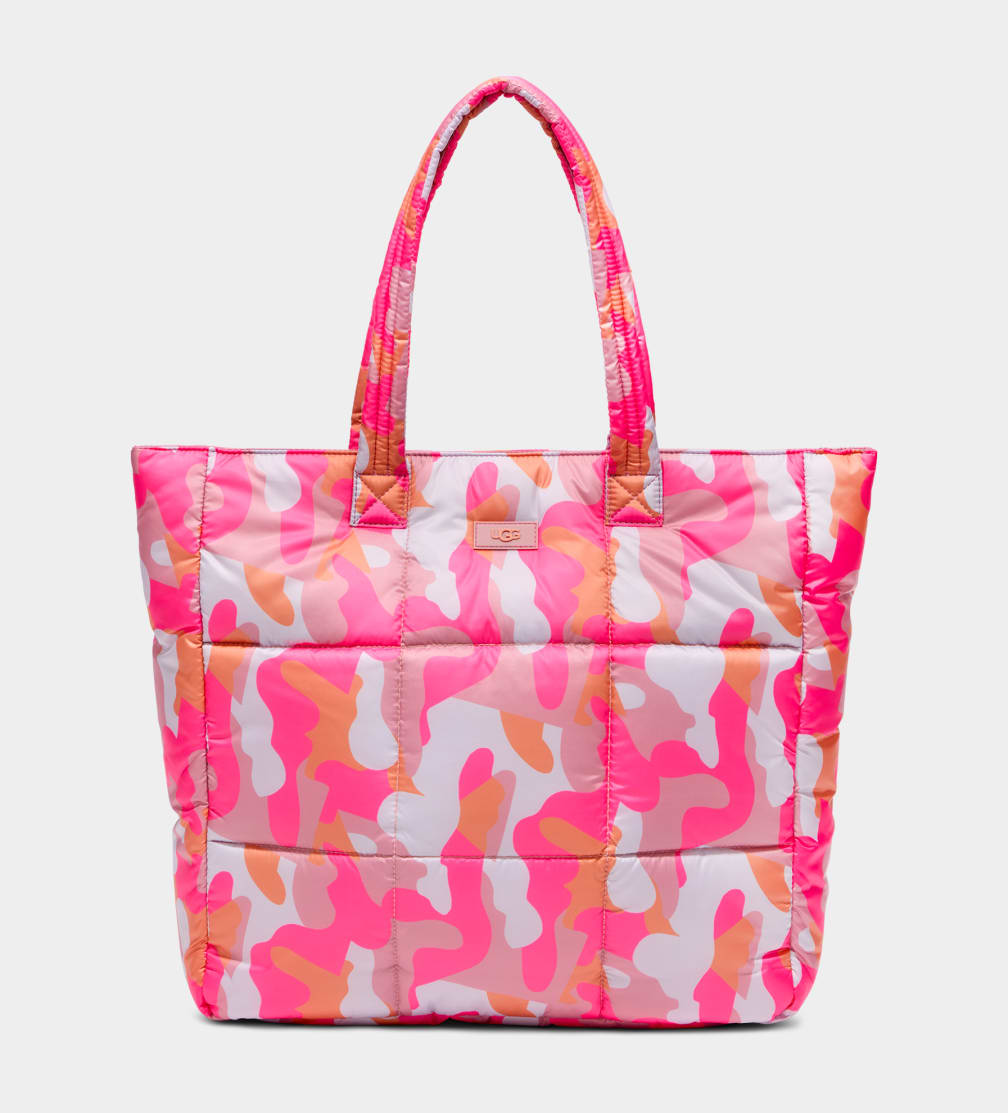 Pink Ugg Ellory Puff Women Tote Bags | 031965-LTS