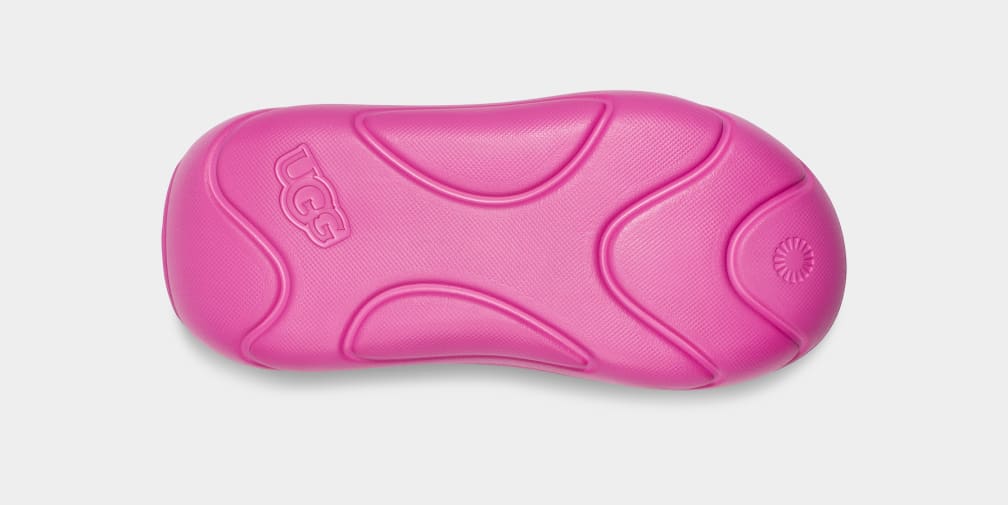 Pink Ugg FoamO Women Slides | 091784-JAZ