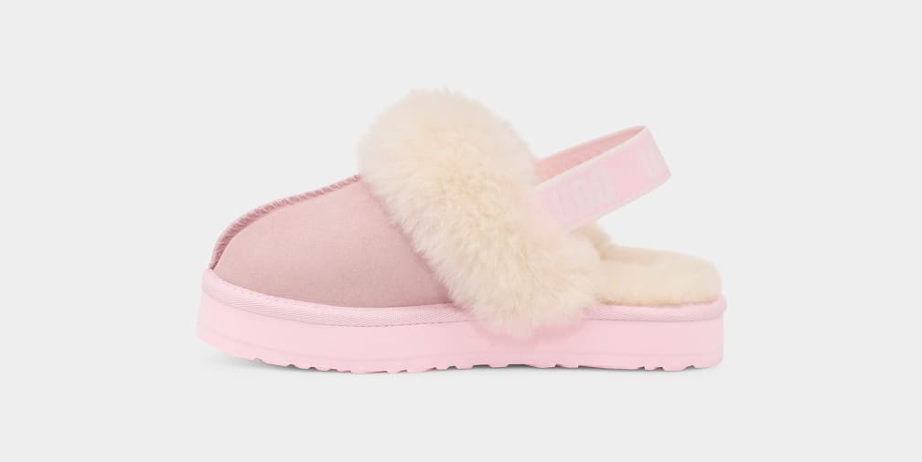 Pink Ugg Funkette Kids' Slippers | 451906-BAX