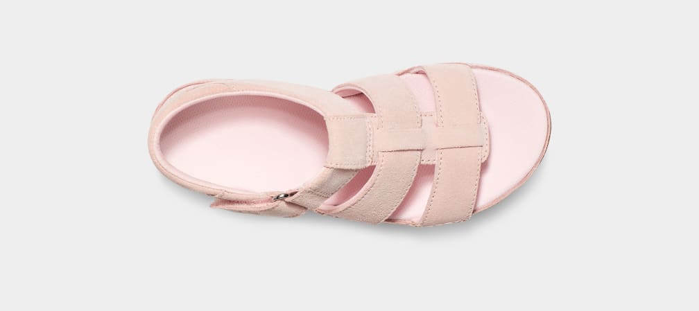 Pink Ugg Goldenstar Strap Kids' Sandals | 384769-TNC