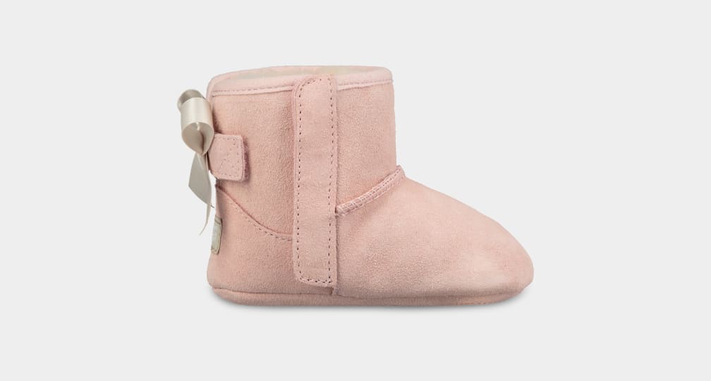 Pink Ugg Jesse Bow II Kids\' Boots | 395487-ZKM