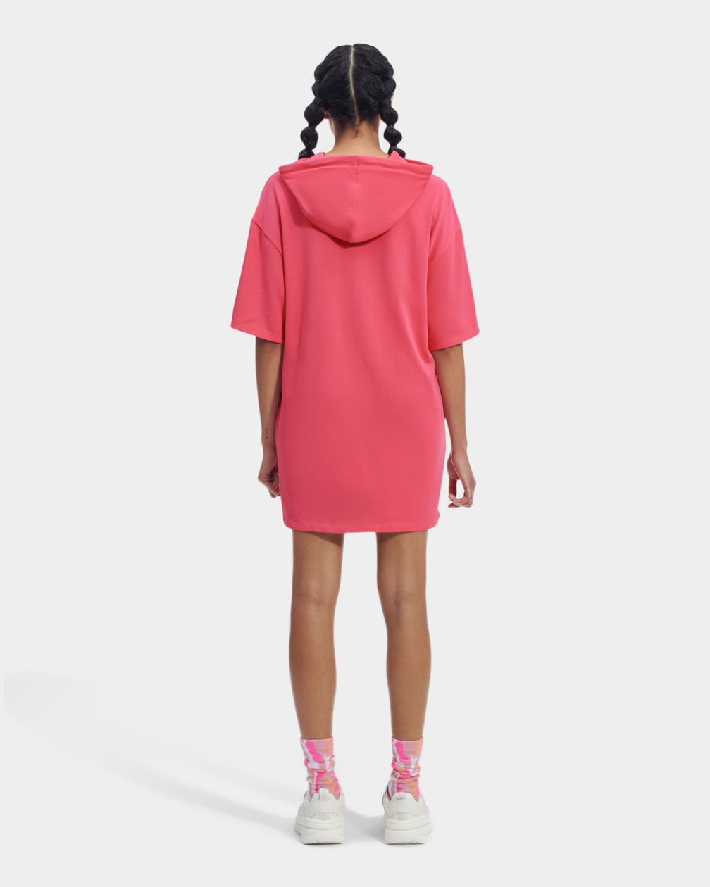 Pink Ugg Kassey Hooded T Women Dress | 502739-AFD