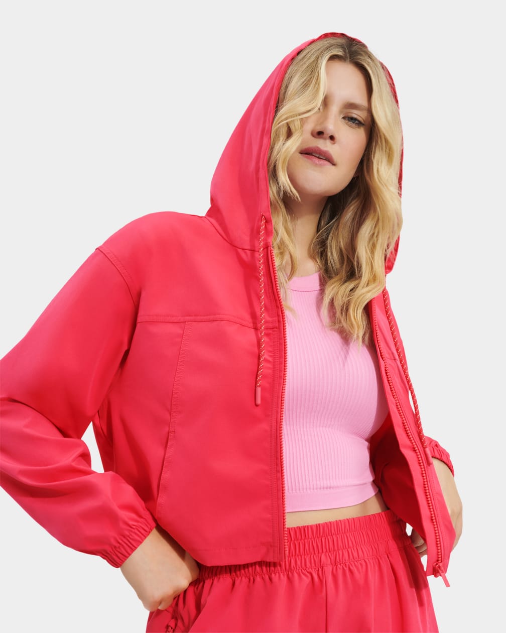 Pink Ugg Koralie Women Jackets | 078216-CJQ