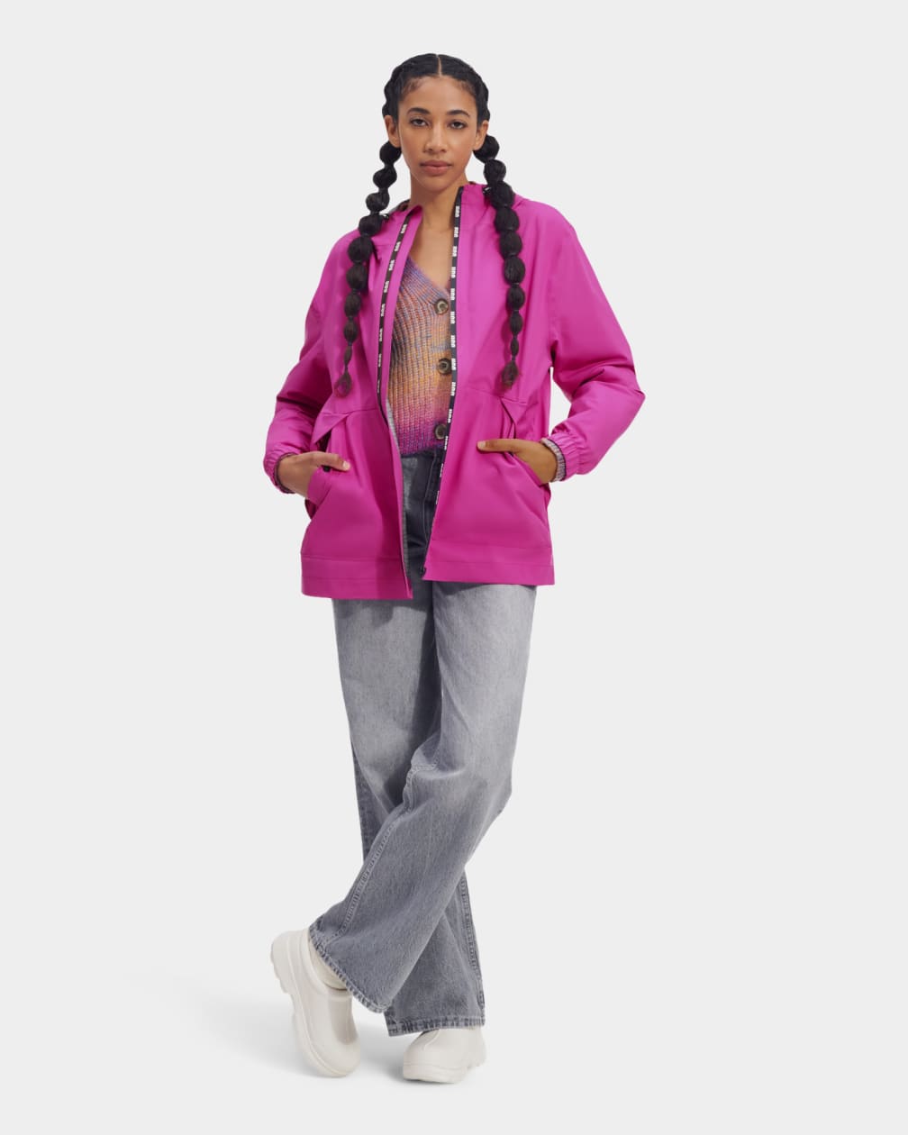 Pink Ugg Lianne Rain Women Jackets | 892534-FWS