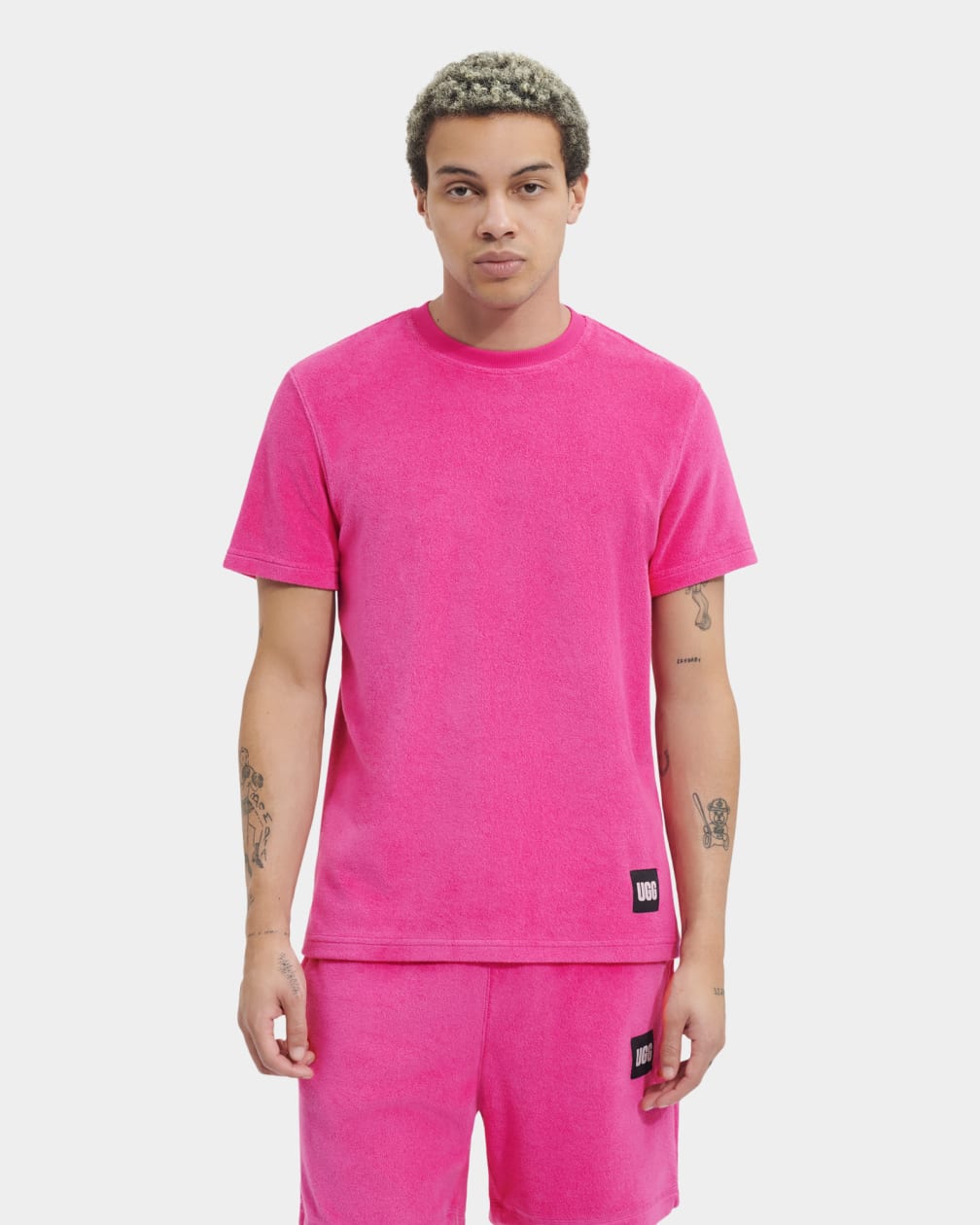 Pink Ugg Mathew Men Tops | 854371-HQF