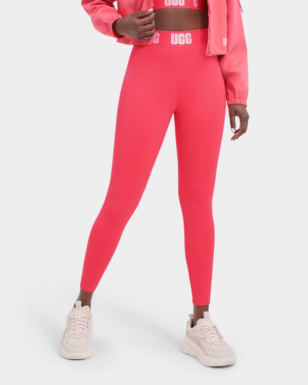 Pink Ugg Mckena Logo Women Leggings | 079512-WOX