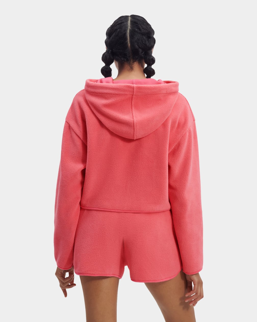 Pink Ugg Myley Sherpa Women Hoodie | 721340-SQP