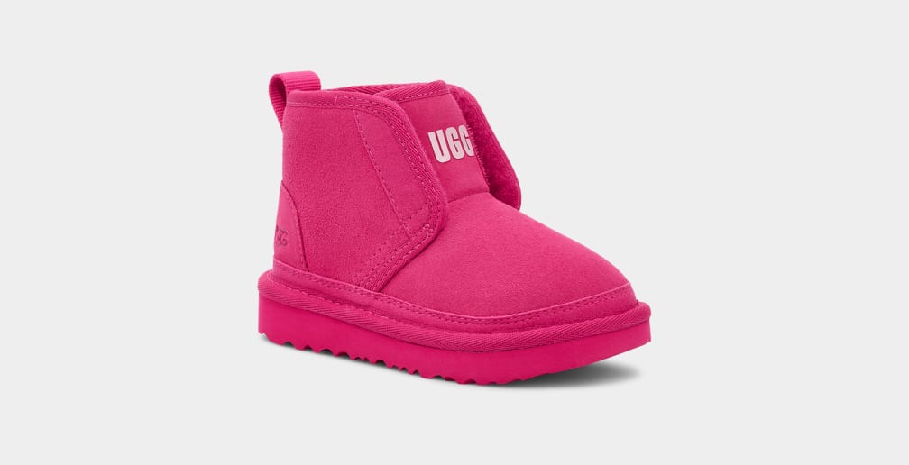 Pink Ugg Neumel EZ-Fit Kids' Boots | 980612-YES