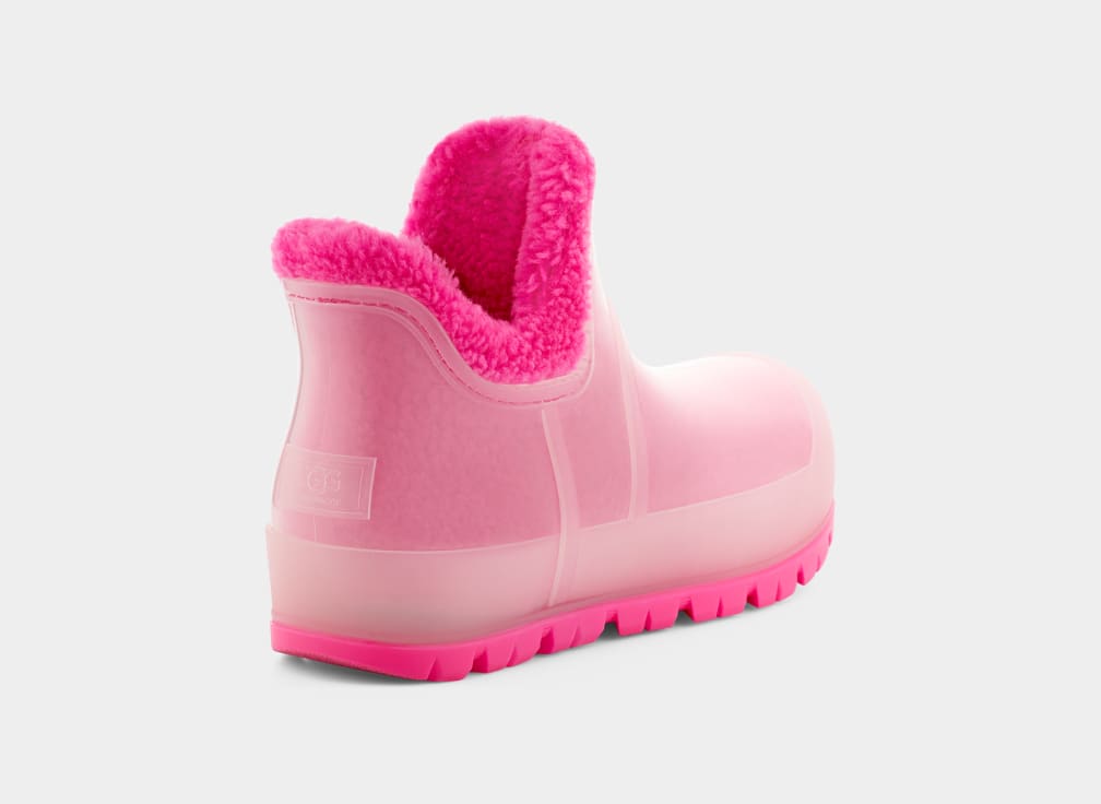 Pink Ugg Raincloud Clear Women Boots | 827154-NJX