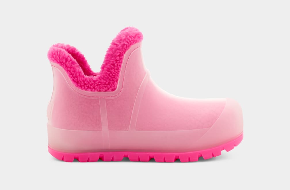 Pink Ugg Raincloud Clear Women Boots | 827154-NJX