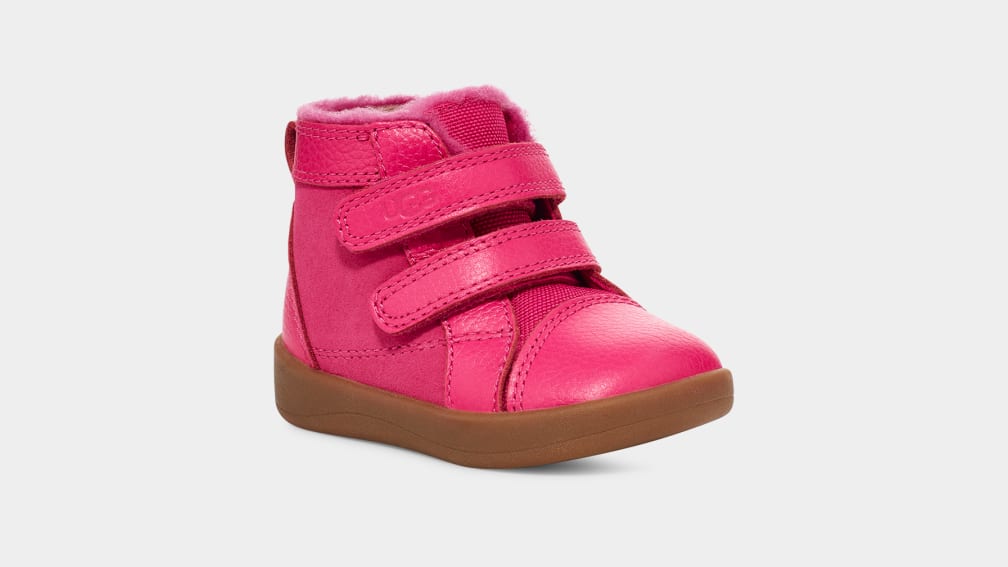 Pink Ugg Rennon II Kids' Sneakers | 643918-FYG