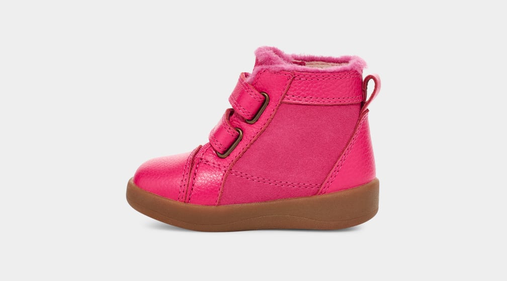 Pink Ugg Rennon II Kids' Sneakers | 643918-FYG