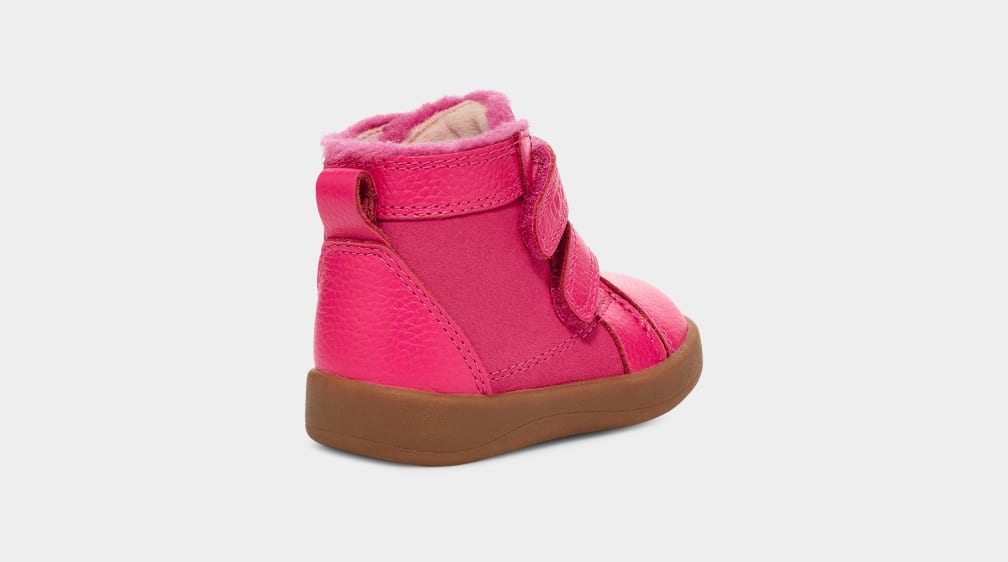 Pink Ugg Rennon II Kids' Sneakers | 643918-FYG