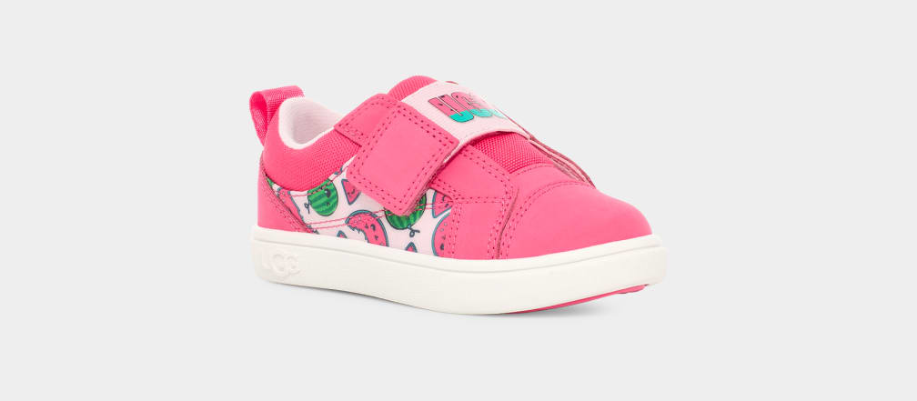 Pink Ugg Rennon Low Watermelon Stuffie Kids' Sneakers | 135074-NQV