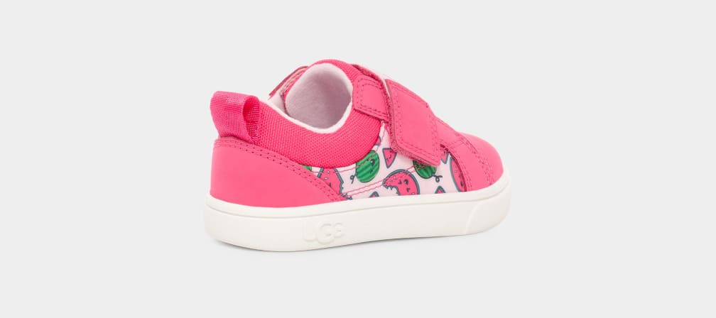 Pink Ugg Rennon Low Watermelon Stuffie Kids' Sneakers | 135074-NQV