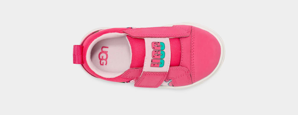 Pink Ugg Rennon Low Watermelon Stuffie Kids' Sneakers | 135074-NQV