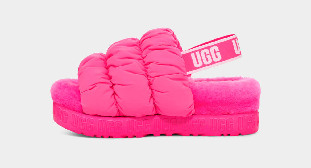 Pink Ugg Scrunchita Women Sandals | 408925-LUB