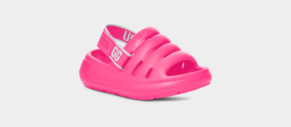 Pink Ugg Sport Yeah Kids' Sandals | 427816-GST