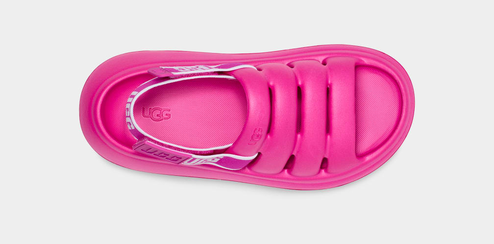 Pink Ugg Sport Yeah Women Slides | 637015-DNC