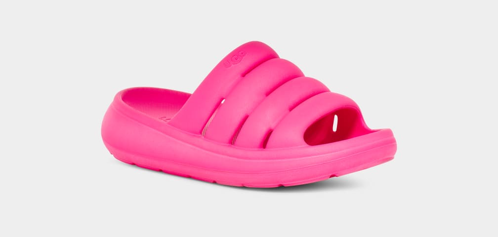 Pink Ugg Sport Yeah Women Slides | 734801-QID