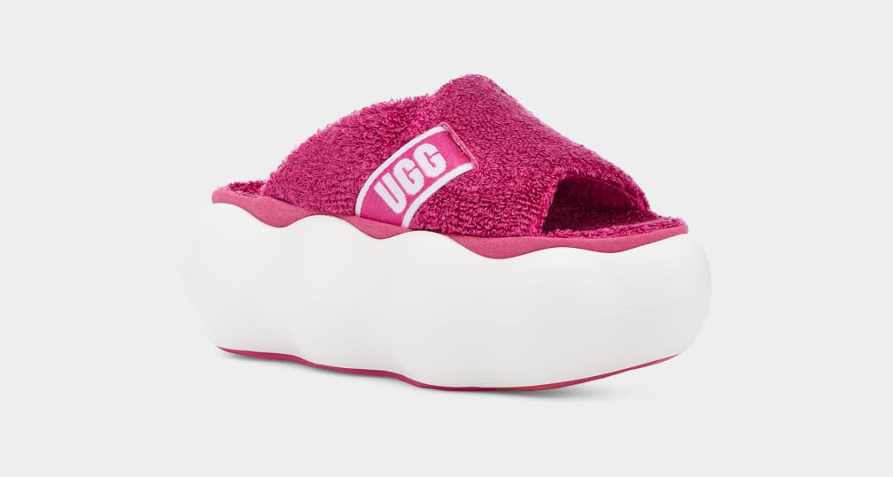 Pink Ugg Sugarcloud Women Slides | 982401-AJR