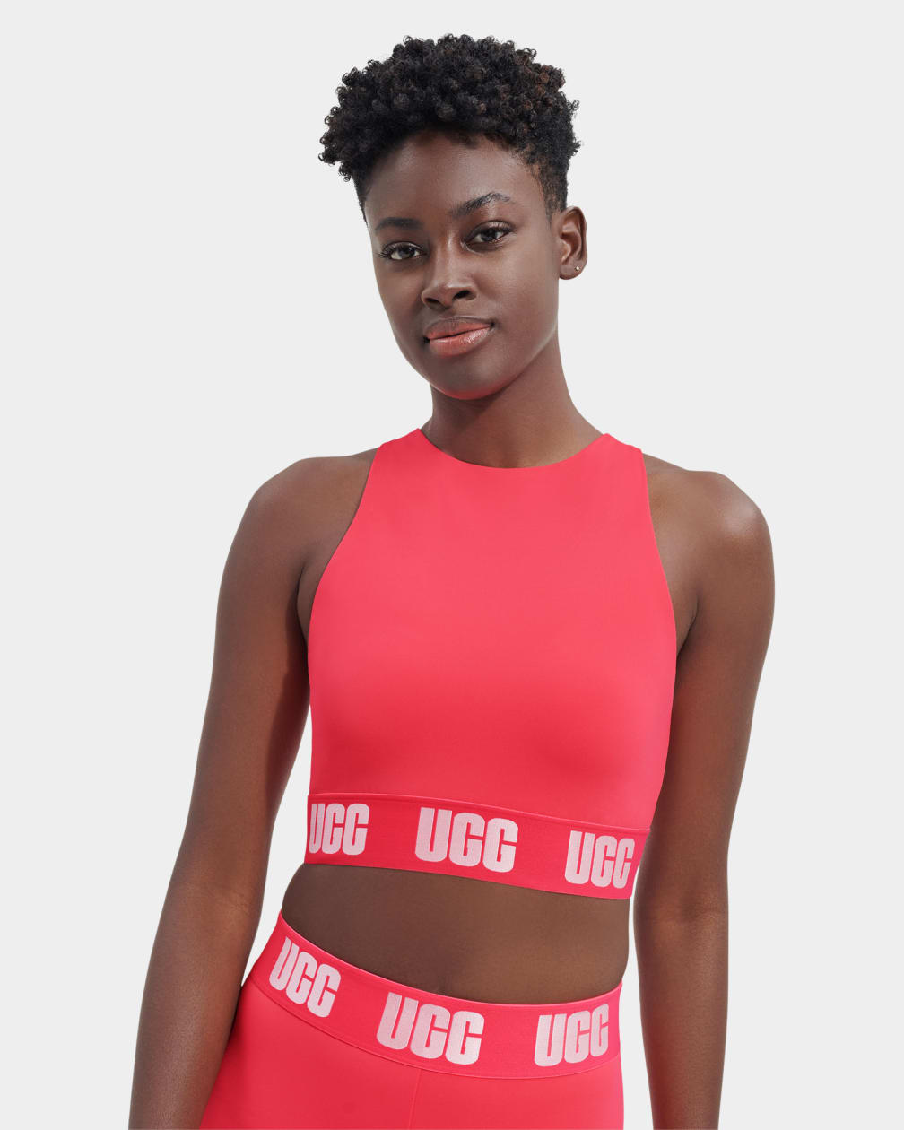 Pink Ugg Wilmina Logo Bralette Women Tops | 750129-SCF