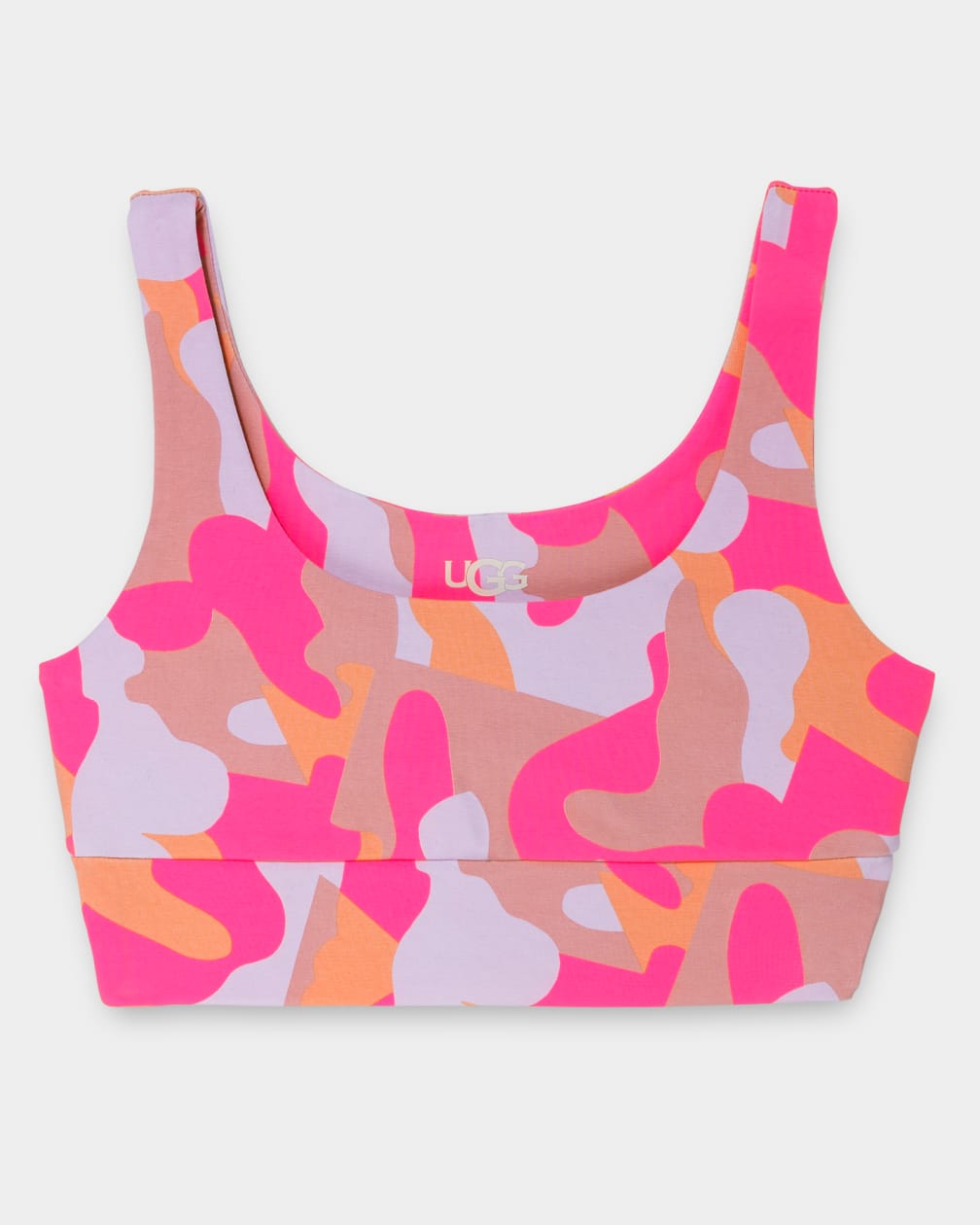 Pink Ugg Zayley Bralette Camo Print Women Tops | 578209-KEU