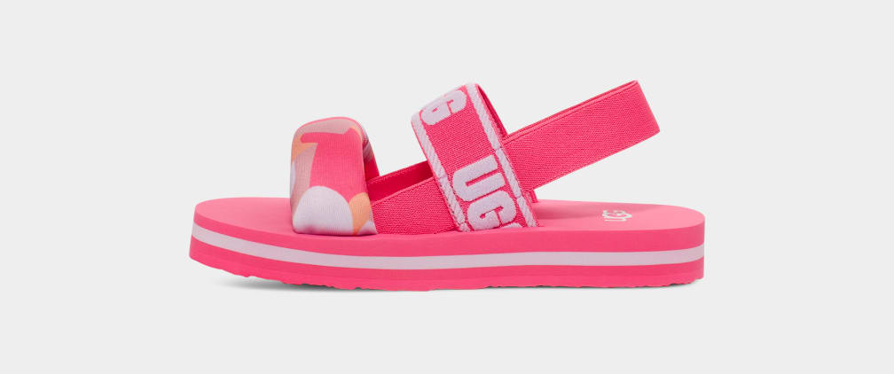 Pink Ugg Zuma Sling Camopop Kids' Sandals | 023974-OYM