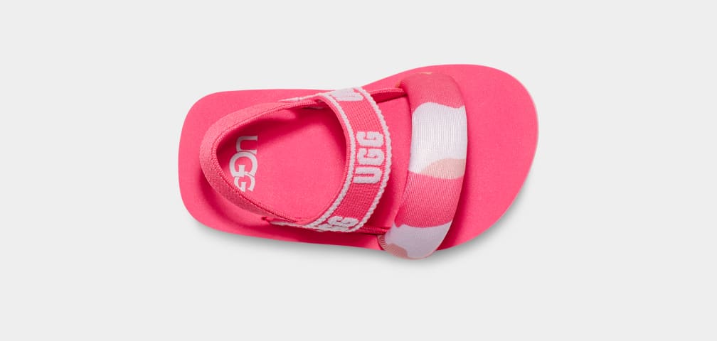 Pink Ugg Zuma Sling Camopop Kids' Sandals | 508439-OMY