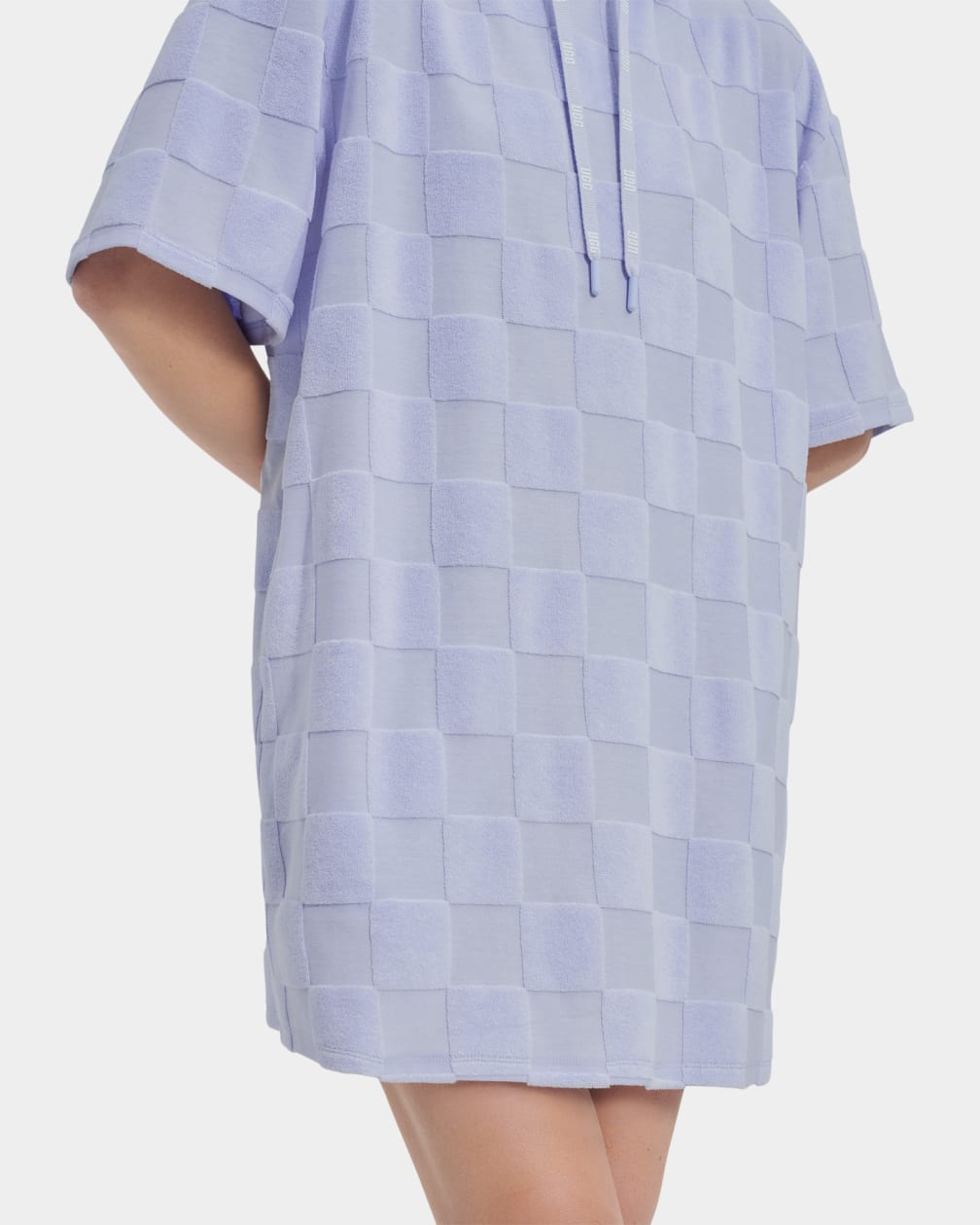 Purple Ugg Kassey Hooded Check Women Dress | 514963-WNS