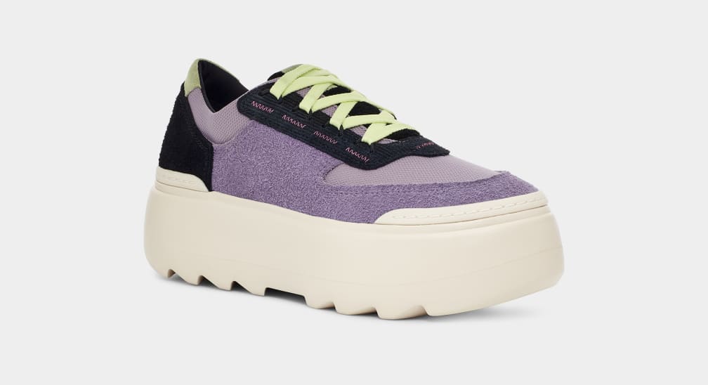 Purple Ugg Marin Mega Lace Women Sneakers | 159763-QLB