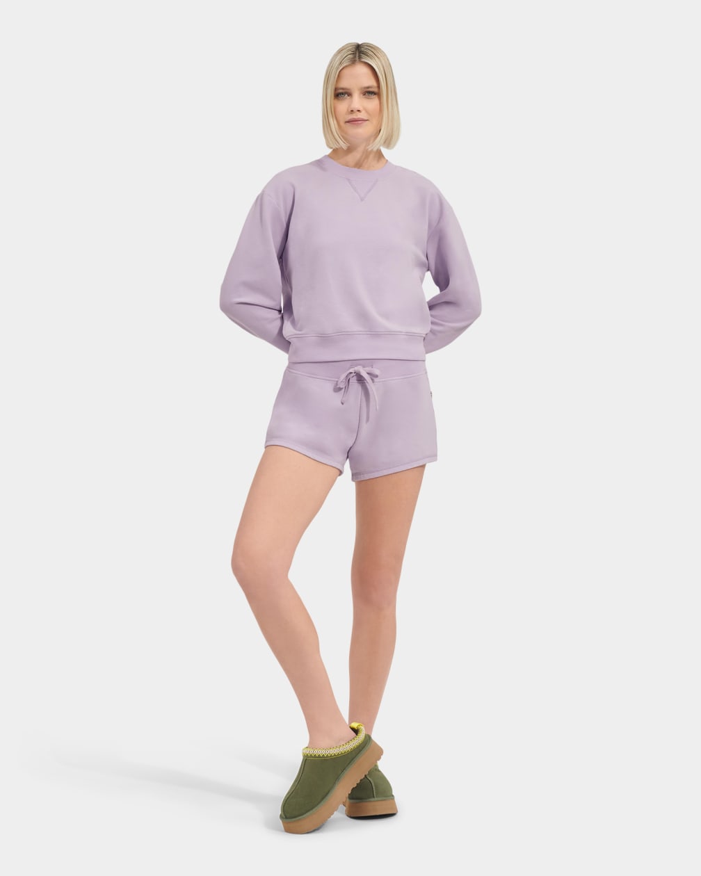 Purple Ugg Seleste Micro Terry Women Sweatshirt | 542617-KUN