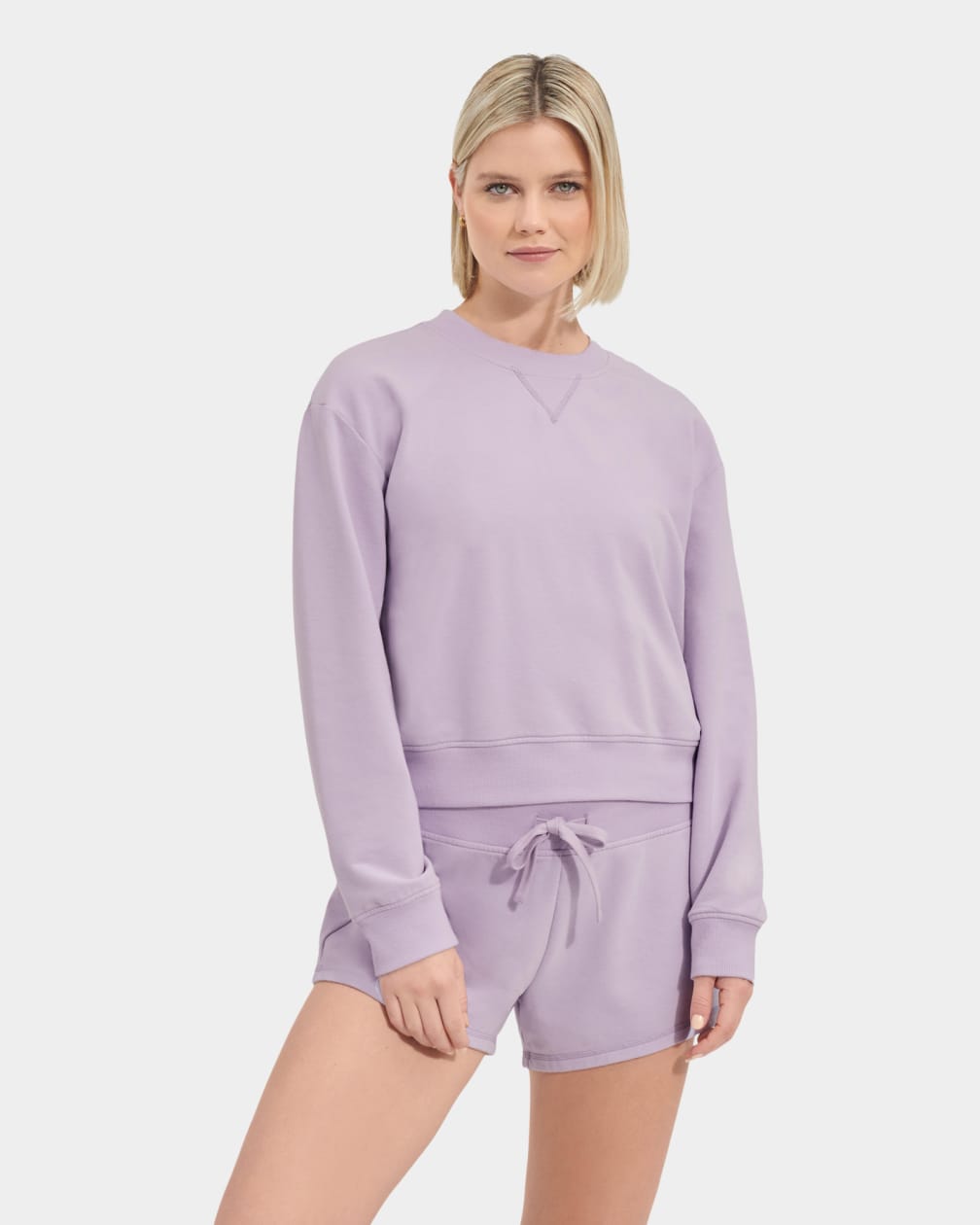 Purple Ugg Seleste Micro Terry Women Sweatshirt | 542617-KUN