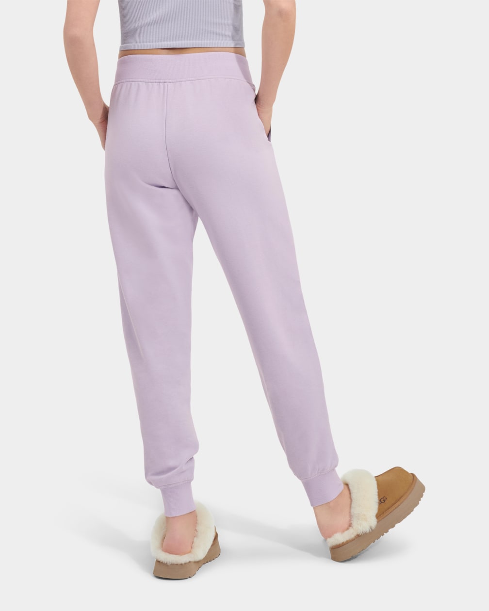 Purple Ugg Wilma Micro Terry Women Sweatpants | 432619-JEO