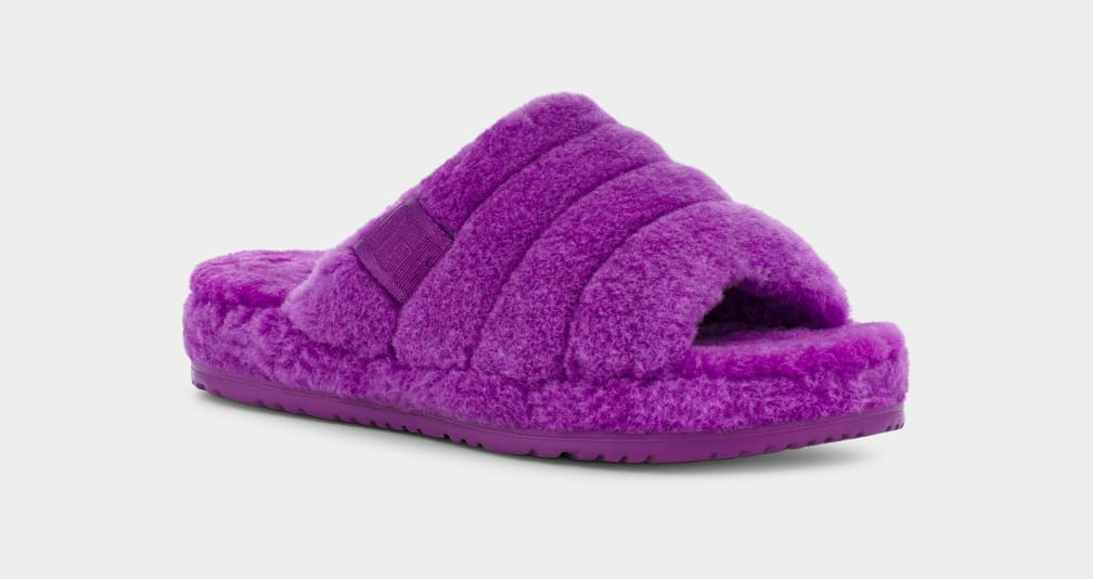 Purple / Blue Ugg Fluff You Men Slippers | 243597-MCG