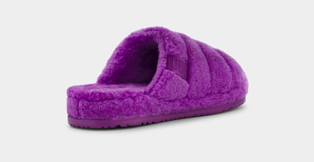 Purple / Blue Ugg Fluff You Men Slippers | 243597-MCG