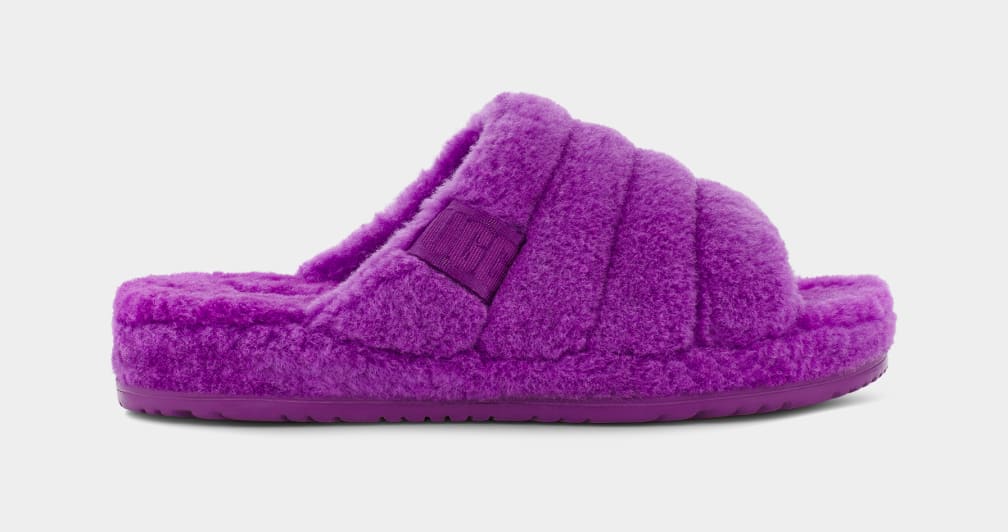 Purple / Blue Ugg Fluff You Men Slippers | 243597-MCG