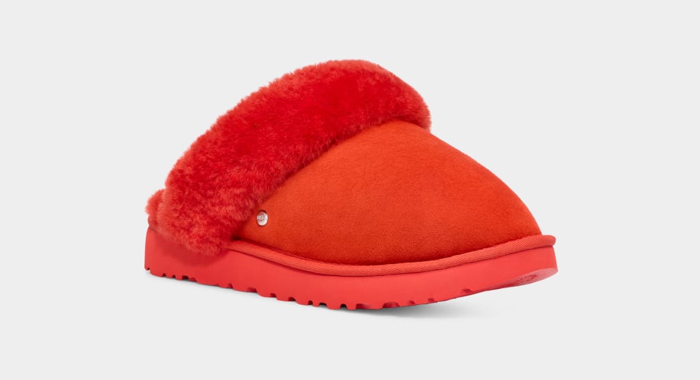 Red Ugg Classic II Women Slippers | 360742-IAZ