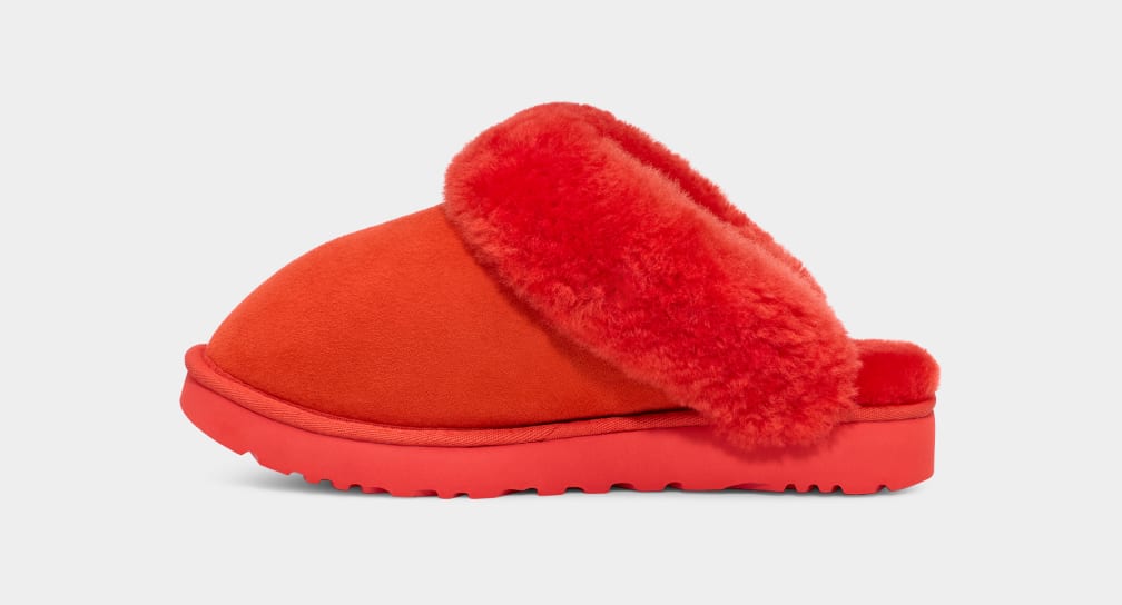 Red Ugg Classic II Women Slippers | 360742-IAZ