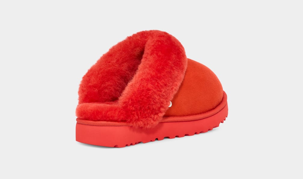 Red Ugg Classic II Women Slippers | 360742-IAZ